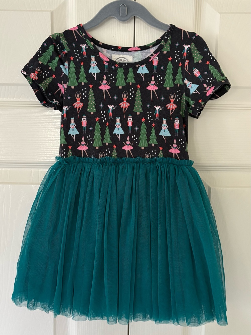 Taylor Joelle Girls' Teal Tulle Holiday Nutcracker Dress size 3